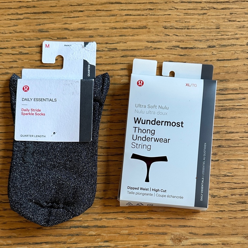 Lululemon socks and underwear